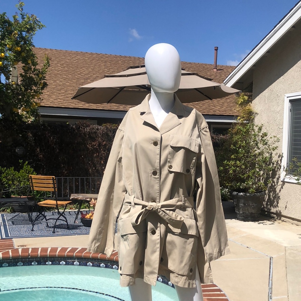Vintage Beige Trench Coat SzLG